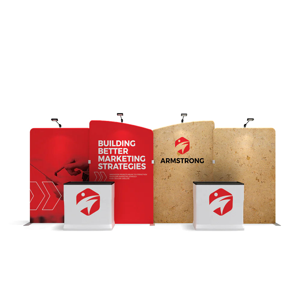 20ft WaveLine Media EAAE Kit - Trade Show Exhibit Booth