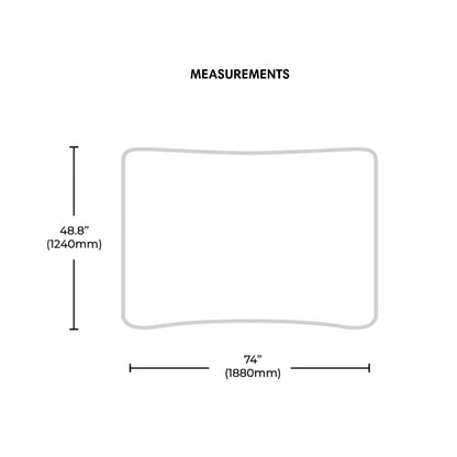 Waveline 8ft Curved Tabletop Display