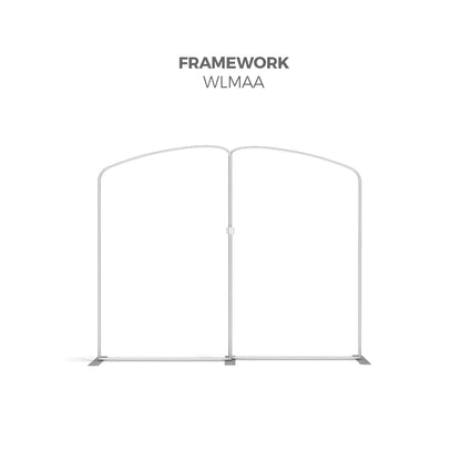 10ft WaveLine Media AA1 Kit - Trade Show Exhibit Booth